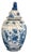 Delft Pair of Antique Delft Blue & White Pottery Ginger Jar Pots For Sale - Image 4 of 5