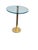 Brass Mid 20th Century Attributed Leon Rosen Pace Solid Brass Glass Side Table For Sale - Image 8 of 15