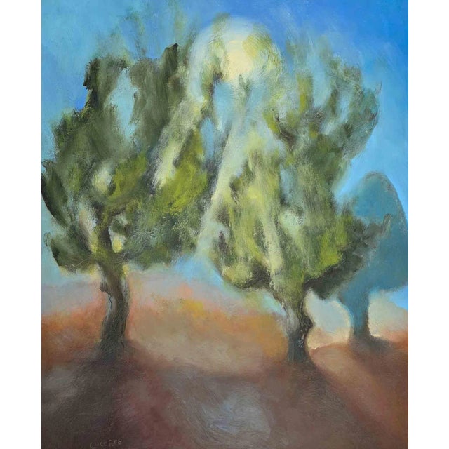 Roberto Cuccaro, Moonlight, Original Oil on Canvas, 2000s For Sale