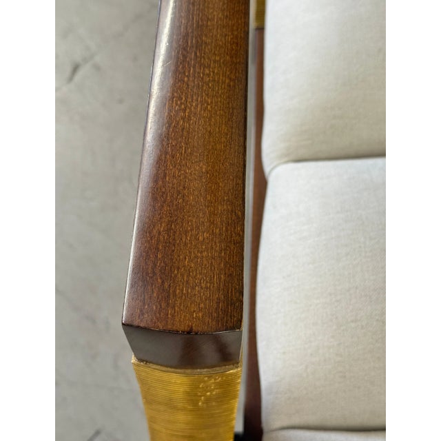 Neoclassical Pair of Baker Athena Klismos Lounge Chairs Attributed to Thomas Pheasant For Sale - Image 3 of 12