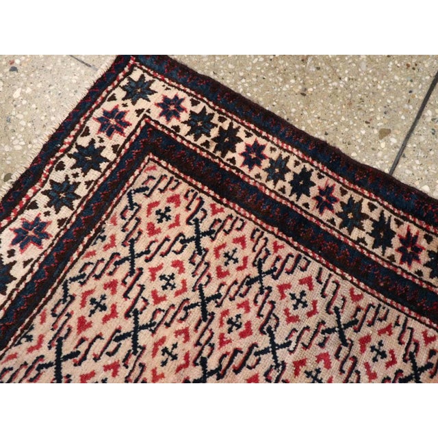 Early 20th Century Galerie Shabab Collection Early 20th Century Caucasian Shirvan Throw Rug For Sale - Image 5 of 6