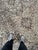 Persian Vintage Heriz Abrash and Earthy Cool Palette Taupe Rug 9.4 x 12.5 For Sale - Image 3 of 14