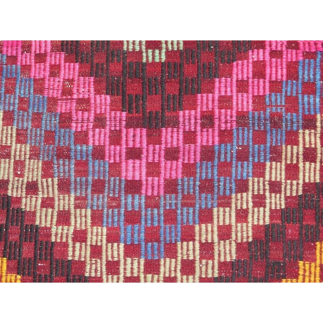 1960s Bohemian Kilim Runner - 31"x120" For Sale In Raleigh - Image 6 of 10