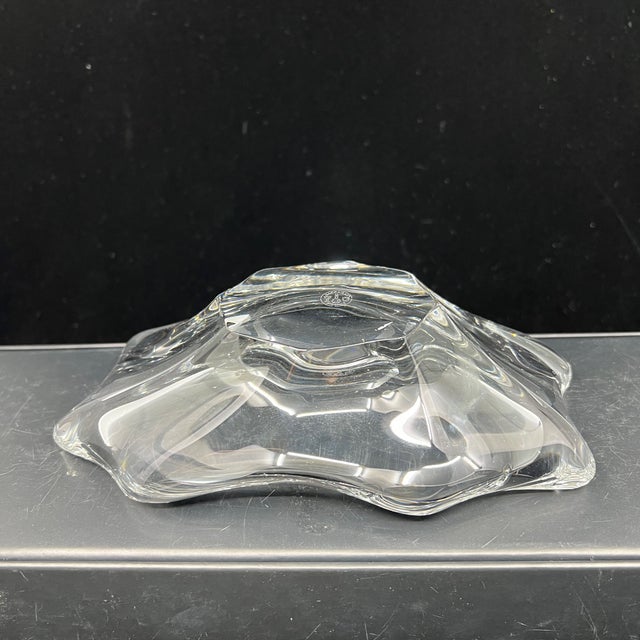 Vintage Baccarat Freeform Crystal Candy Dish in Box For Sale - Image 12 of 12
