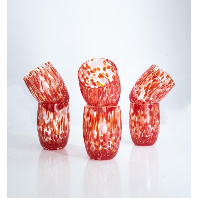 Italian Modern Drinking Set by Maryana Iskra for Ribes, Set of 6 For Sale - Image 4 of 14