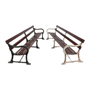 Set of English Cast Iron Benches, 19th Century