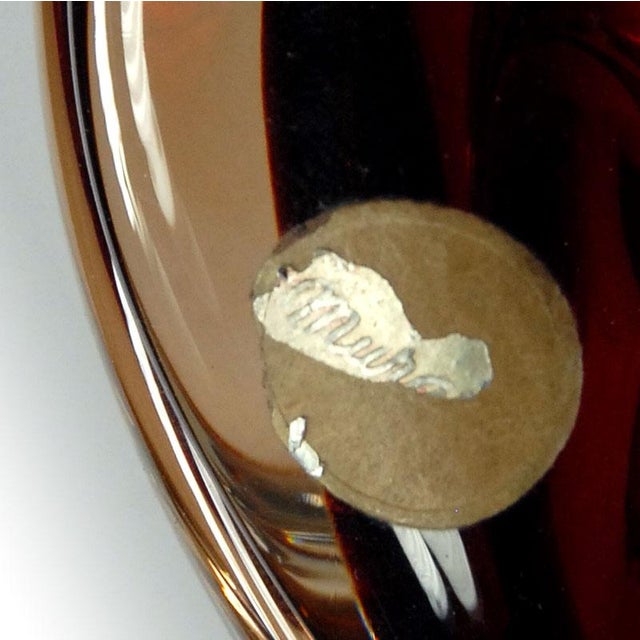 Italian Sommerso Murano Glass Duck, 1970s For Sale - Image 10 of 11