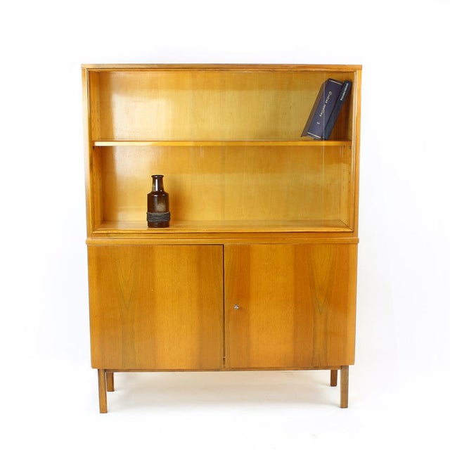 Tall Mid-Century Modern Sideboard in Walnut from Jitona, Former Czechoslovakia, 1960s For Sale - Image 13 of 17