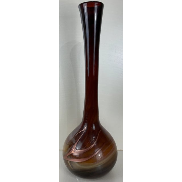 Charles Schneider Style Soliflore Vase by La Verrerie De Maure-Vieil For Sale In Miami - Image 6 of 6