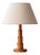 Scandinavian Modern Sculptural Solid Pine Table Lamp, 1970s For Sale