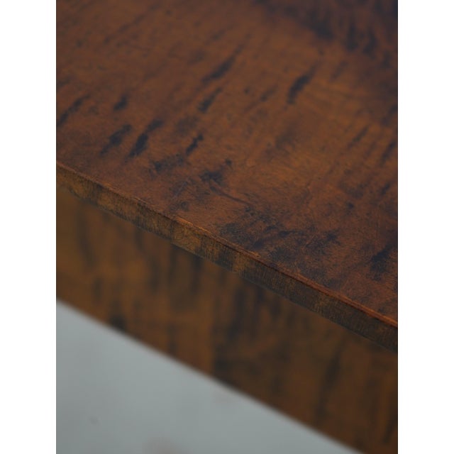 Bench Made Country Tiger Maple Occasional Table For Sale - Image 9 of 13