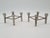 Mid-Century Modern Scandinavian Modular Cast Aluminum Candleholders, Germany, 1970s, Set of 2 For Sale - Image 3 of 11