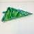 1970s Vintage Folk Art Americana Divided Turquoise Drip Christmas Tree Serving Dish For Sale - Image 9 of 12