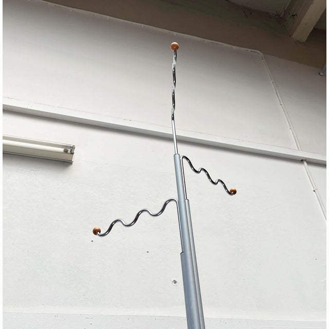 Postmodern German Gray Metal Coat Rack by Markus Börgens for D-Tec, 1980s For Sale - Image 9 of 18