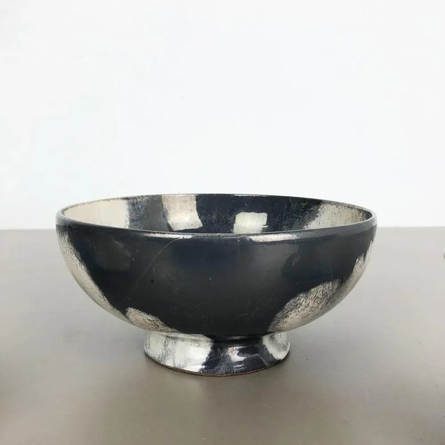 Grey Ceramic Studio Pottery Vases from Otto Keramik, Germany, 1980s, Set of 3 For Sale - Image 9 of 18