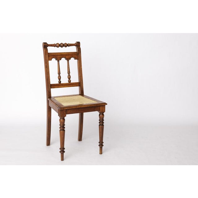Beech Chair with Viennese Cane Seat, 1940s For Sale - Image 10 of 10