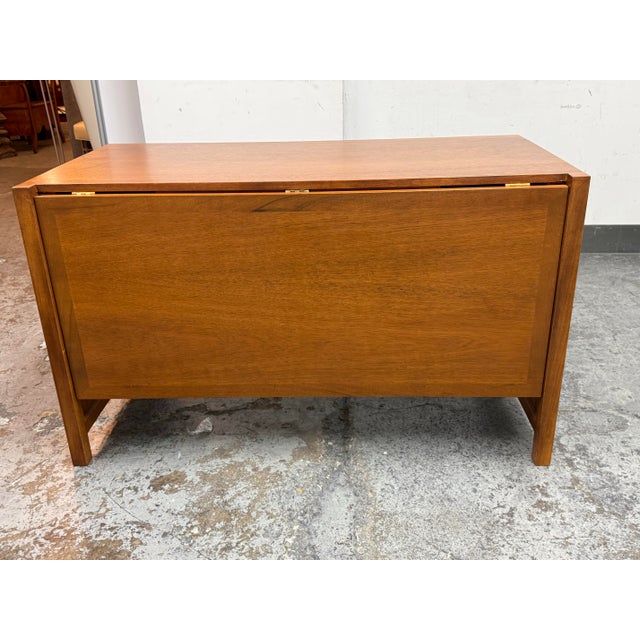 Bespoke Mid-Century Modern Fold Down Desk For Sale - Image 4 of 12
