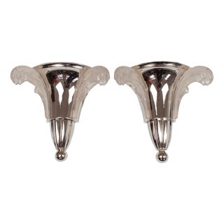 Art Deco Ezan Wall Lamps, Set of 2 For Sale