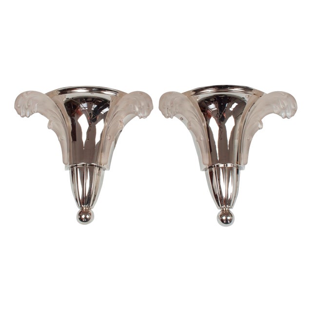 Art Deco Ezan Wall Lamps, Set of 2 For Sale