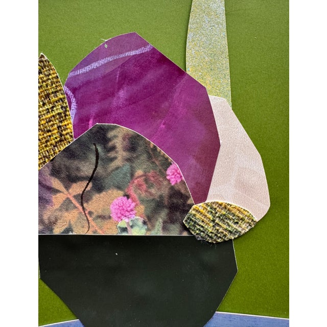 "Pop Music 14" Original Mixed-Media Collage on Paper by Zac Woodiel For Sale In Little Rock - Image 6 of 9