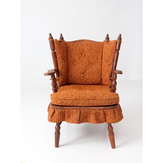 Mid-Century Modern Mid Century Colonial Revival Spring Rocking Chair For Sale - Image 3 of 15