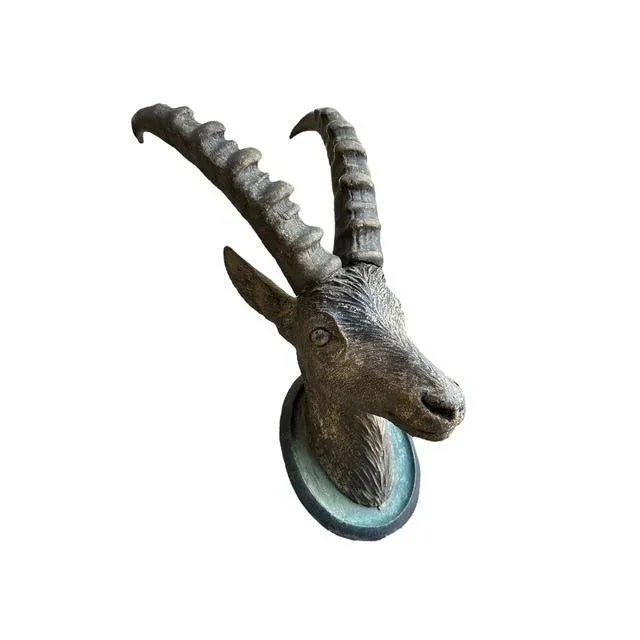 Mid 19th Century Mid 19th Century Black Forest Steinbock Wood Carving For Sale - Image 5 of 7