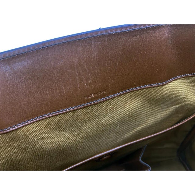 Ralph Lauren Cream and Brown Leather Rickey Bag For Sale In Philadelphia - Image 6 of 12