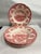 Johnson Brothers Johnson Brothers Red Transferware Rimmed Soup Bowls Set of 4 For Sale - Image 4 of 6