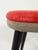 Scandinavian Stool in Red Velvet and Brass, 1950s For Sale - Image 4 of 10