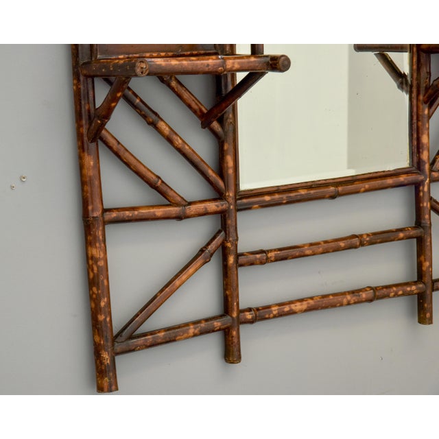 Late 19th Century English Aesthetic Bamboo Framed Mirror For Sale - Image 9 of 10