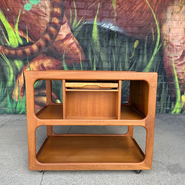 Teak Rolling Bar Cart by Salin Nyborg Furniture Danish Modern For Sale In Cleveland - Image 6 of 12