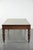 Antique English Writing Desk on Wheels with Drawers and Green Leather Top For Sale - Image 4 of 14