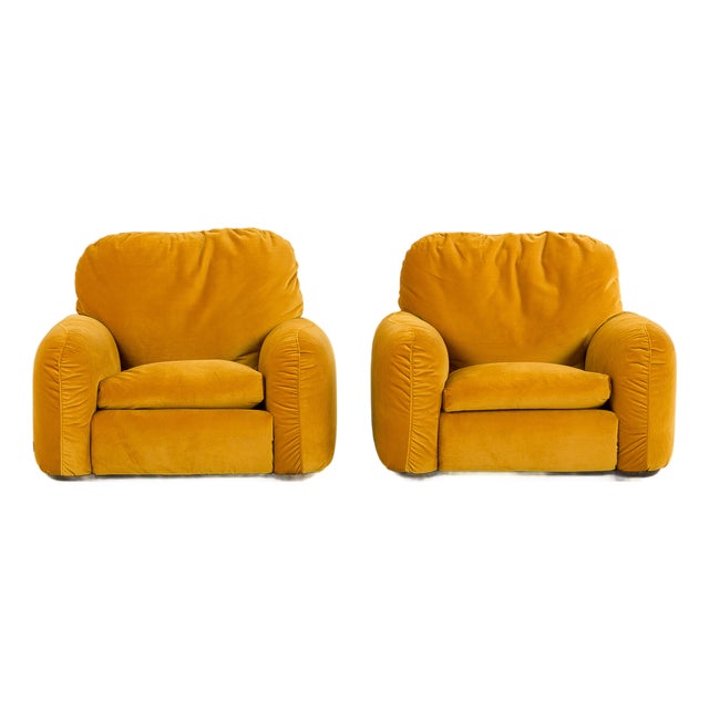 Piumotto Armchairs by Arrigo Arrigoni for Busnelli, 1970s, Set of 2 For Sale