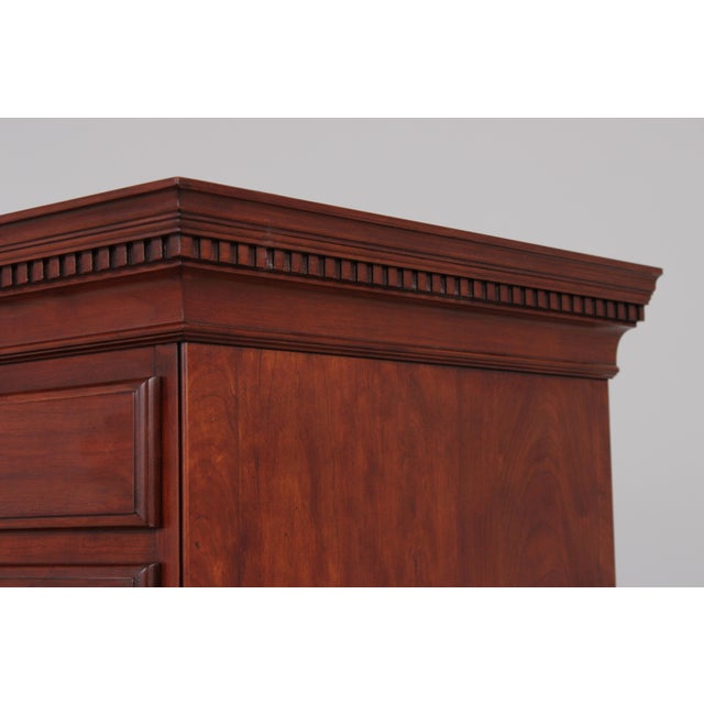Henkel Harris Model 164 Cherry 9 Drawer Tall Chest on Chest For Sale - Image 11 of 15