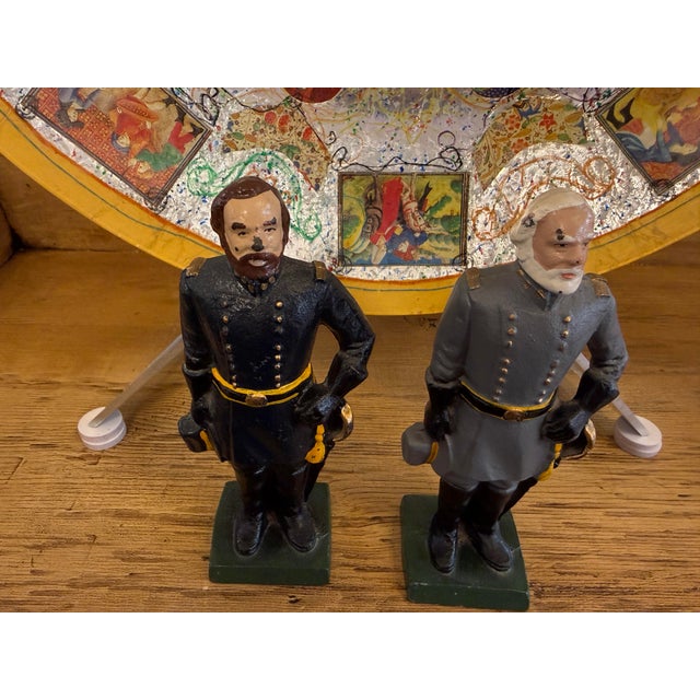 Ulysses S. Grant and Robert E. Lee Civil War General Bookends, Set For Sale - Image 4 of 12