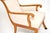 Brown Antique Neo-Classical Swedish Elm Chairs, 1890s, Set of 2 For Sale - Image 8 of 14