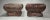 Art Deco Art Deco Ceramic Cachepots, a Pair in Burgundy, Verdigris & Gold For Sale - Image 3 of 12