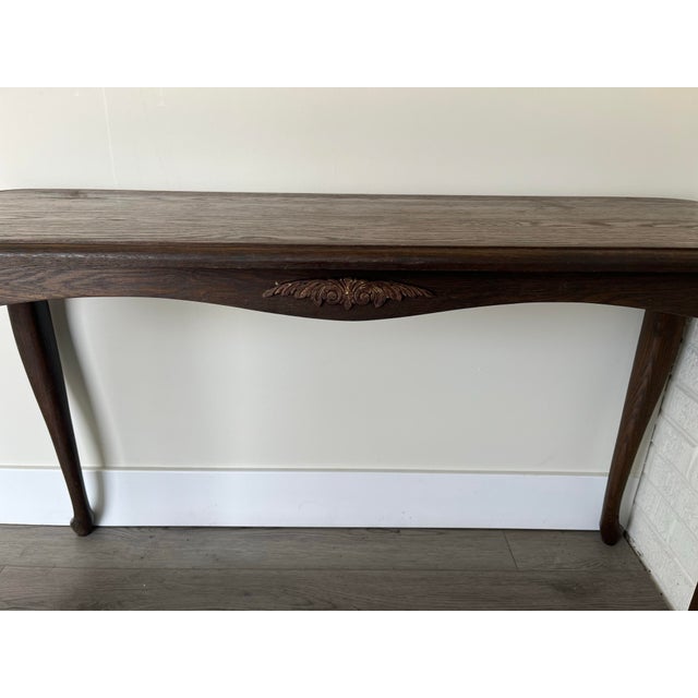 1940s Vintage Wooden Entryway/Console Table For Sale - Image 5 of 8