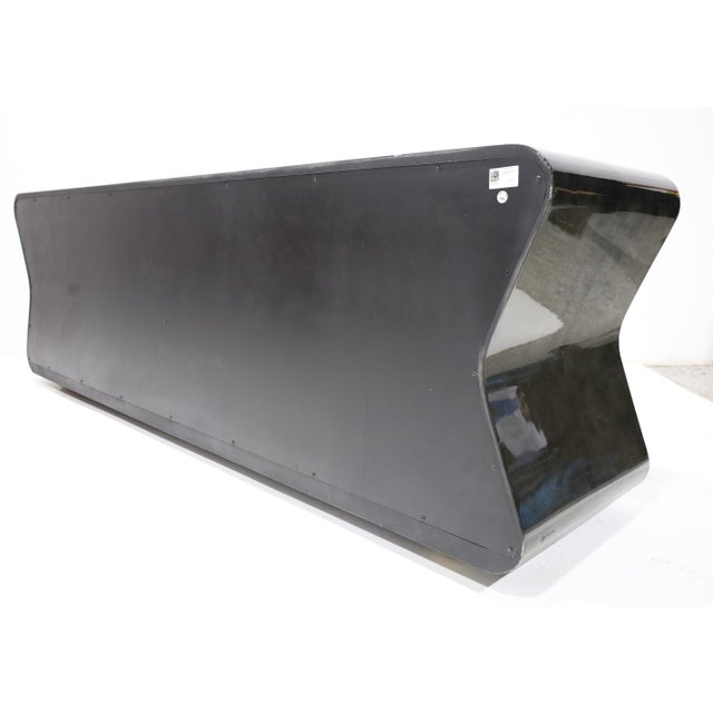 Black Julian Chichester "Deneuve" Cabinet in High Gloss Black Vellum For Sale - Image 8 of 13
