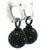 Black Convertible 5 Carat Black and White Diamond 18k Gold Ball Earrings, Pair For Sale - Image 8 of 18