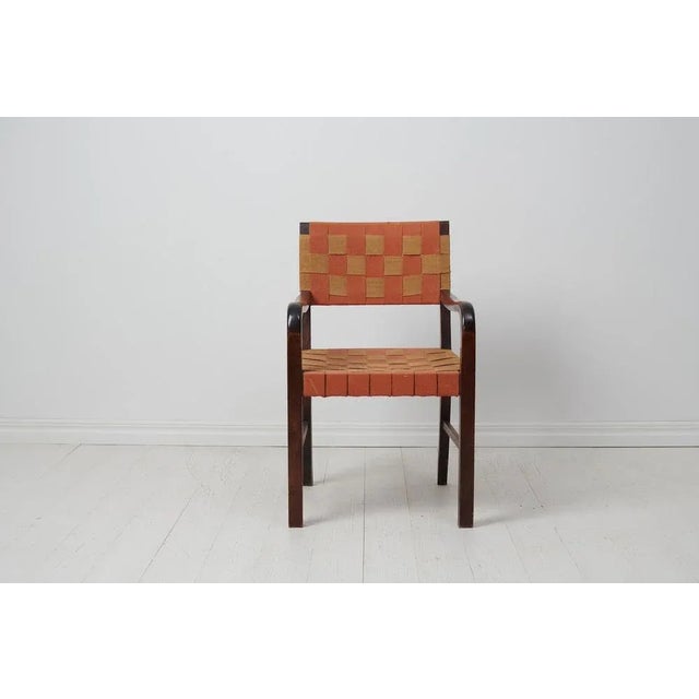 Vintage Swedish Modern Armchair, 1920s For Sale - Image 3 of 8