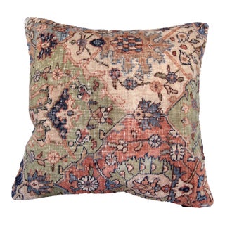 Handwoven Decorative Green Tone Pillow Cover -20'' X 20'' For Sale