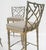 Cast Aluminum set of 3 Faux Bamboo Bar Stools New Alcantera Fabric Upholstery For Sale - Image 9 of 12