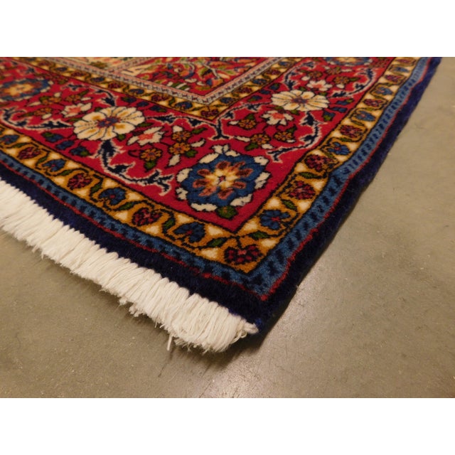 Red Vintage Persian Wall Hanging Garden Panel Rug For Sale - Image 8 of 12