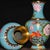 Metal Pair of Vintage Chinese Cloisonné Peony & Phoenix Vases - 38cm Tall For Sale - Image 7 of 9