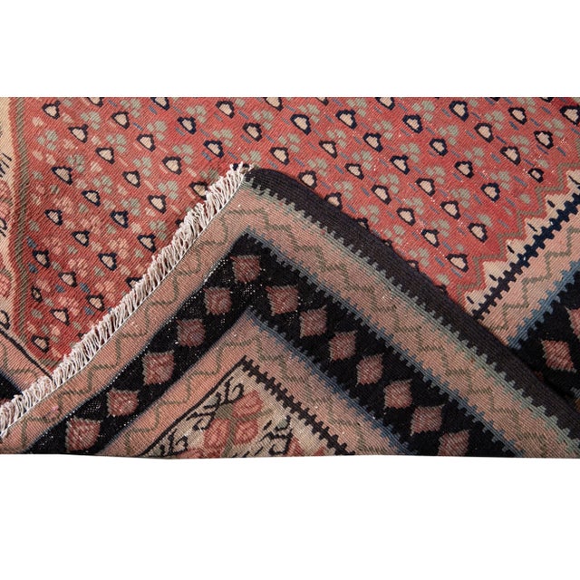 Mid-20th Century Vintage Kilim Rug 4' 5" X 10' 11''. For Sale - Image 4 of 13