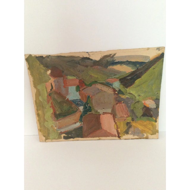 Paper 1960s Richard Snyder Modern Abstract Oil Paintings - Set of 2 For Sale - Image 7 of 11