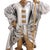 Brass Late 20th Century. Theatrical Papier-Mâché Figural Lamp Bearers, Continental - a Pair For Sale - Image 8 of 10