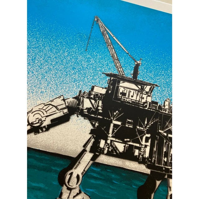 Drill & Spill Pop-Art Masterpiece by Legendary Los Angeles Based Artist Hijack Ed. 50 c.2019 For Sale - Image 4 of 11