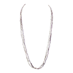 14k Yellow Gold 3-Row Freshwater Pearl Necklace